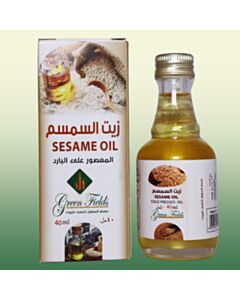 Cold pressed sesame oil bottle by Green Fields Oils
